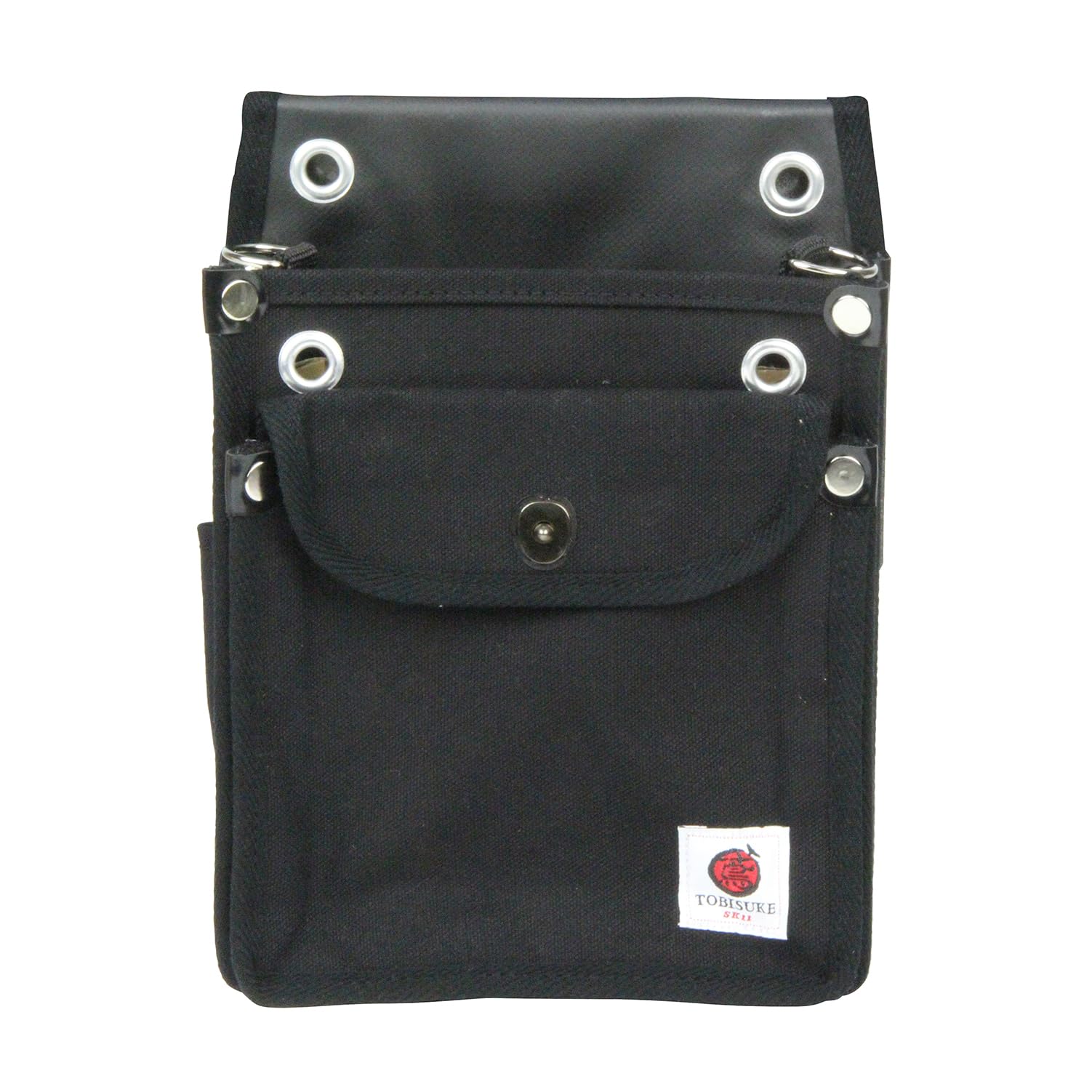 Amazon | SK11帆布鳶用腰袋2段 黒ふた付き TSH-2DF-BK 薄型 底部
